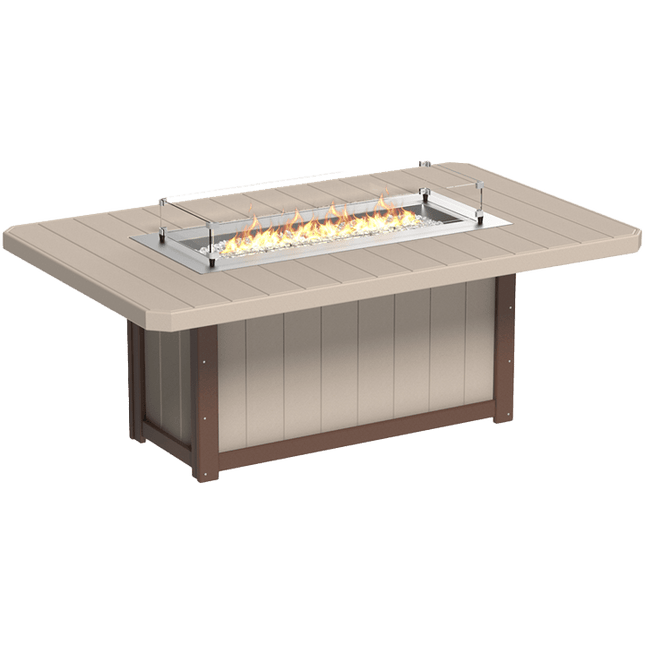 Lumin Fire Table - LuxCraft 79" Rectangular