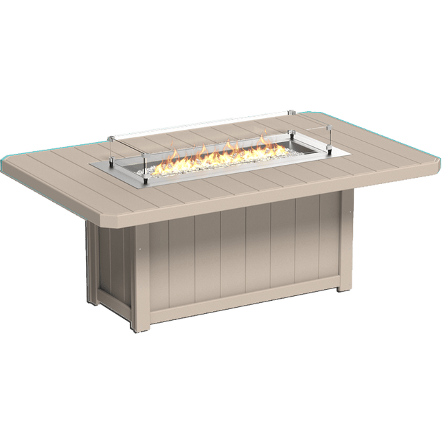 Lumin Fire Table - LuxCraft 79" Rectangular