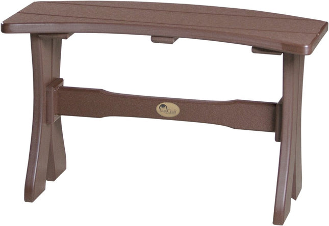 LuxCraft Poly 28" Table  Bench (Chestnut Brown)