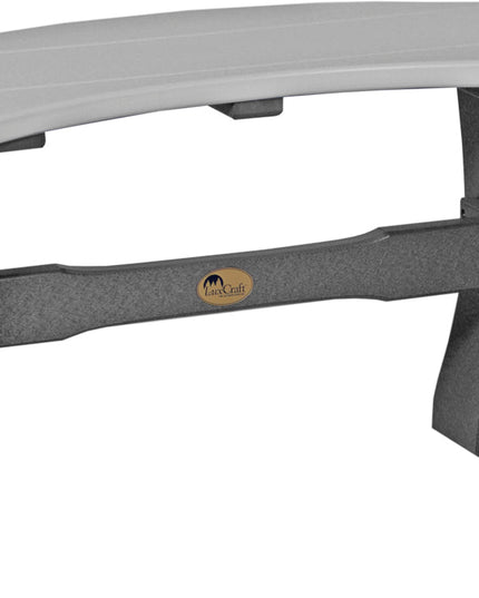 LuxCraft Poly 28" Table  Bench (Dove Gray & Slate)
