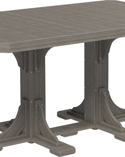 LuxCraft Poly 4x6 Rectangular Table Counter Height (Coastal Gray)