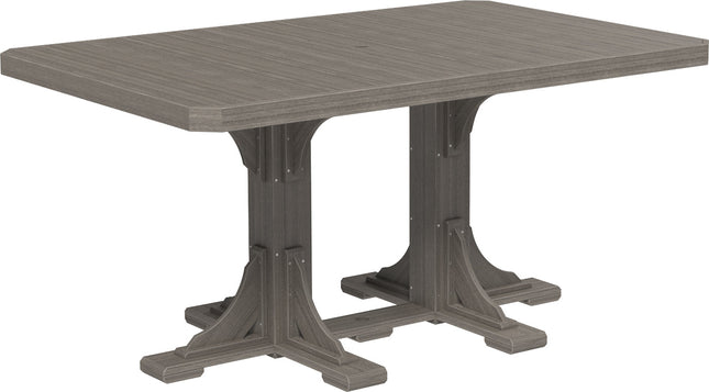LuxCraft Poly 4x6 Rectangular Table Counter Height (Coastal Gray)