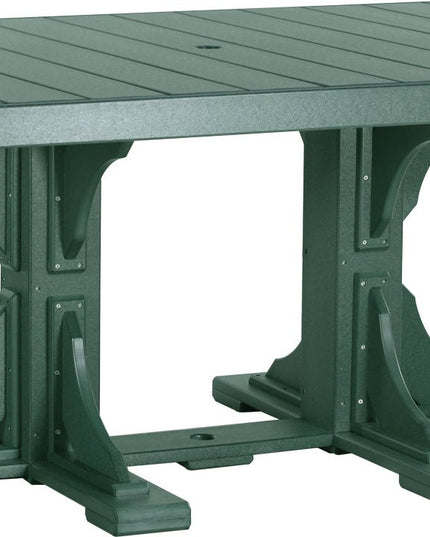 LuxCraft Poly 4x6 Rectangular Table Dining Height (Green)