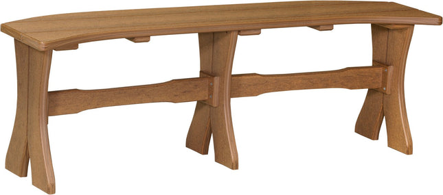 LuxCraft Poly 52" Table  Bench (Antique Mahogany)