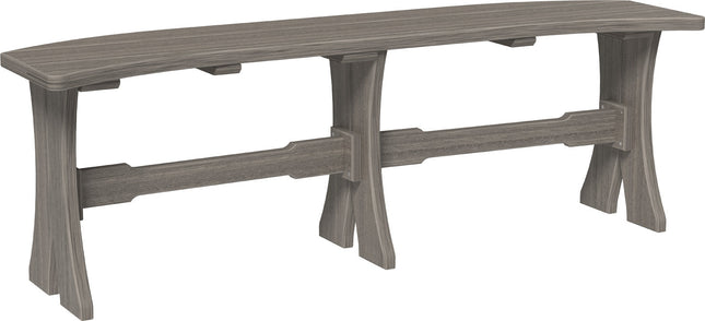 LuxCraft Poly 52" Table  Bench (Coastal Gray)
