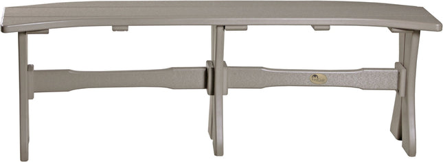LuxCraft Poly 52" Table  Bench (Weatherwood)