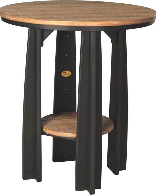 LuxCraft Poly Balcony Table (Antique Mahogany & Black)