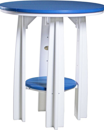 LuxCraft Poly Balcony Table (Blue & White)