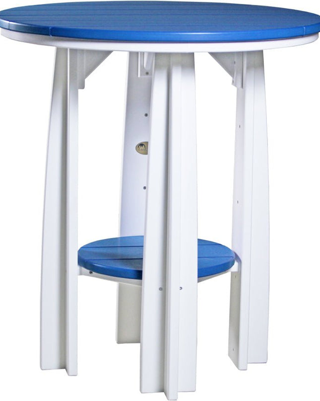 LuxCraft Poly Balcony Table (Blue & White)