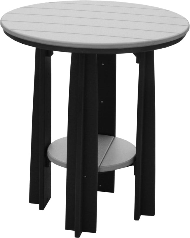 LuxCraft Poly Balcony Table (Dove Gray & Black)