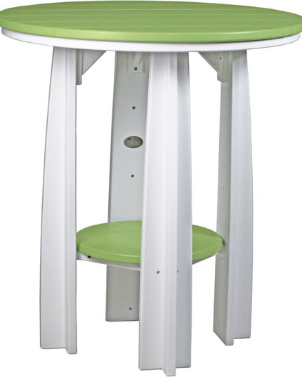 LuxCraft Poly Balcony Table (Lime Green & White)