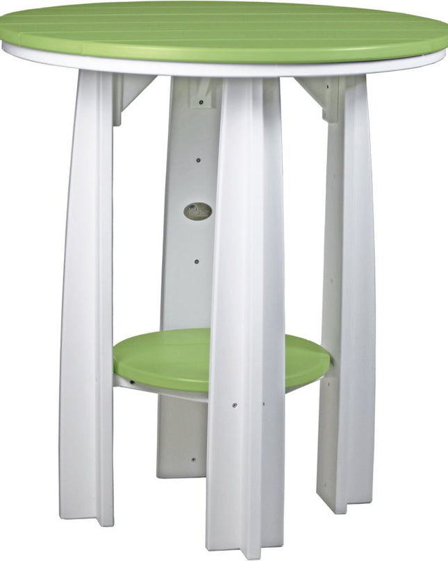 LuxCraft Poly Balcony Table (Lime Green & White)