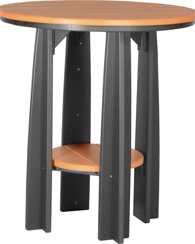LuxCraft Poly Balcony Table (Tangerine & Black)
