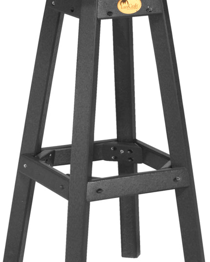 LuxCraft Poly Bar Stool (Antique Mahogany & Black)
