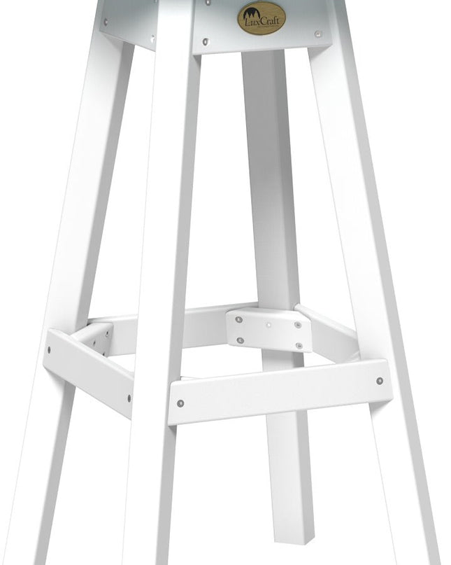 LuxCraft Poly Bar Stool (Aruba Blue & White)