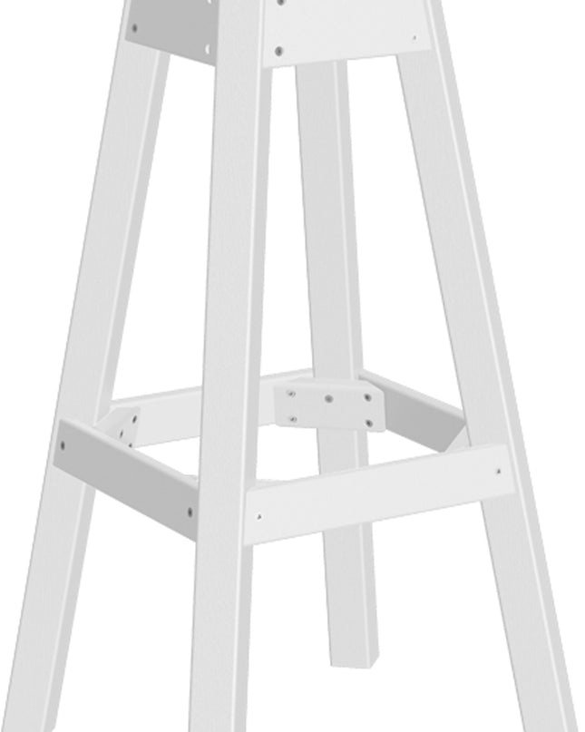 LuxCraft Poly Bar Stool (Birch & White)