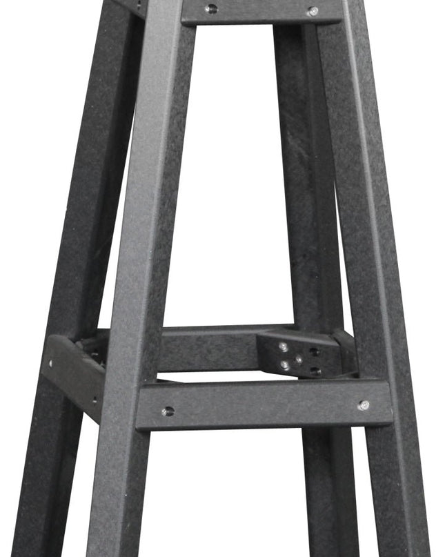 LuxCraft Poly Bar Stool (Cedar & Black)