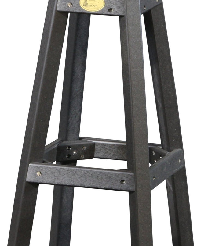 LuxCraft Poly Bar Stool (Dove Gray & Black)