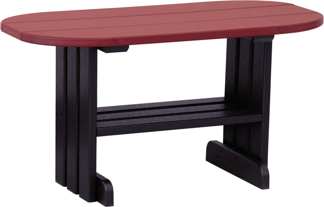 LuxCraft Poly Coffee Table (Cherrywood & Black)