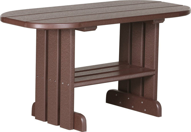 LuxCraft Poly Coffee Table (Chestnut Brown)