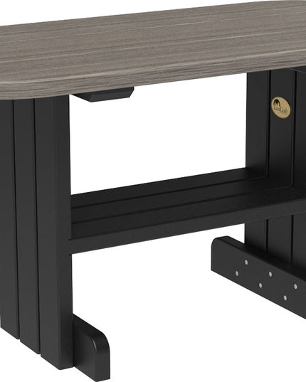 LuxCraft Poly Coffee Table (Coastal Gray & Black)