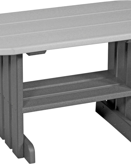 LuxCraft Poly Coffee Table (Dove Gray & Slate)