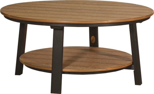 LuxCraft Poly Deluxe Conversation Table (Antique Mahogany & Black)