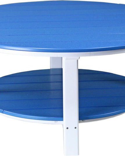 LuxCraft Poly Deluxe Conversation Table (Blue & White)