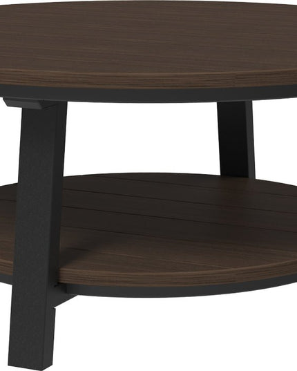 LuxCraft Poly Deluxe Conversation Table (Brazilian Walnut & Black)