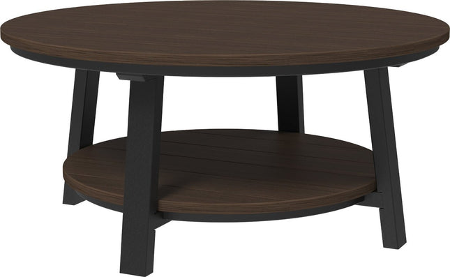 LuxCraft Poly Deluxe Conversation Table (Brazilian Walnut & Black)