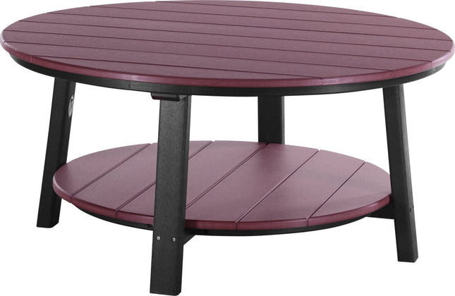 LuxCraft Poly Deluxe Conversation Table (Cherrywood & Black)