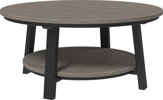 LuxCraft Poly Deluxe Conversation Table (Coastal Gray & Black)