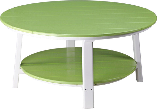 LuxCraft Poly Deluxe Conversation Table (Lime Green & White)
