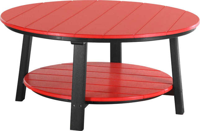 LuxCraft Poly Deluxe Conversation Table (Red & Black)