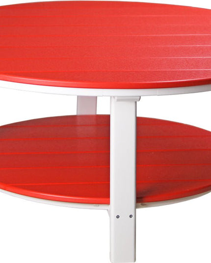 LuxCraft Poly Deluxe Conversation Table (Red & White)