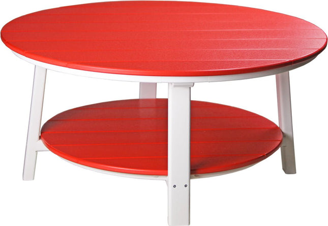 LuxCraft Poly Deluxe Conversation Table (Red & White)