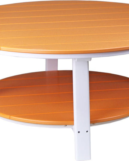 LuxCraft Poly Deluxe Conversation Table (Tangerine & White)
