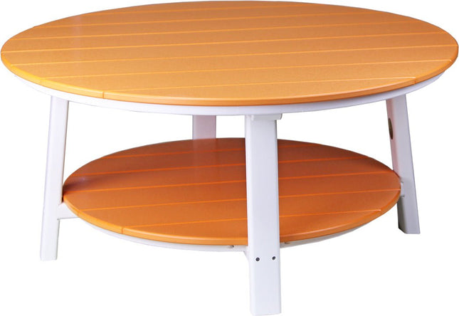 LuxCraft Poly Deluxe Conversation Table (Tangerine & White)