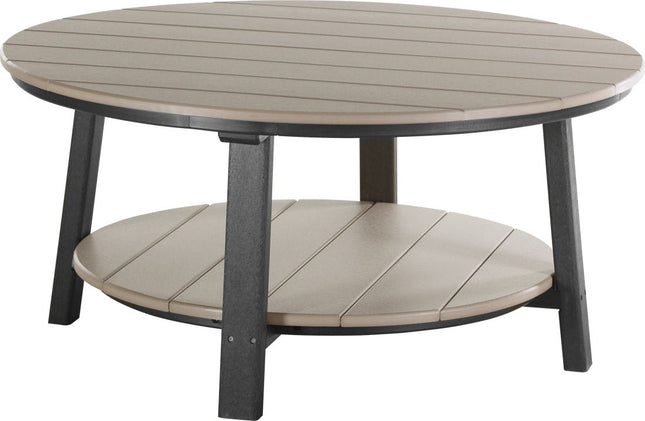 LuxCraft Poly Deluxe Conversation Table (Weatherwood&Black)