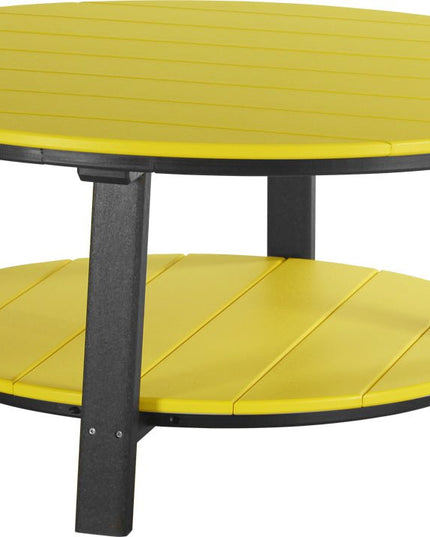 LuxCraft Poly Deluxe Conversation Table (Yellow & Black)