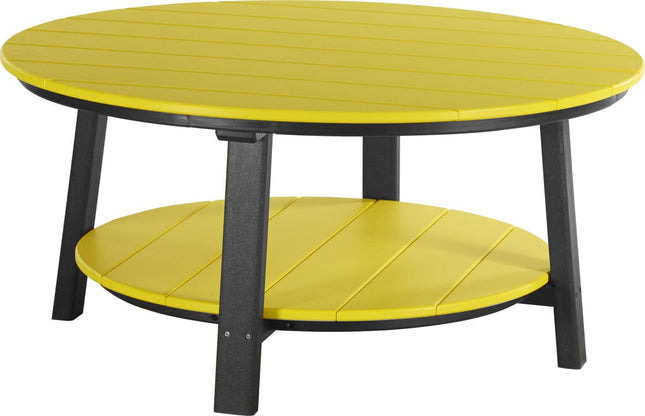 LuxCraft Poly Deluxe Conversation Table (Yellow & Black)