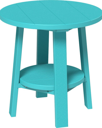 LuxCraft Deluxe End Table featured in aruba blue