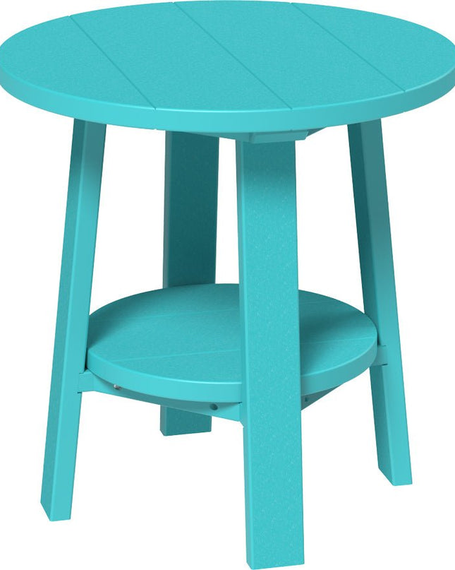 LuxCraft Deluxe End Table featured in aruba blue