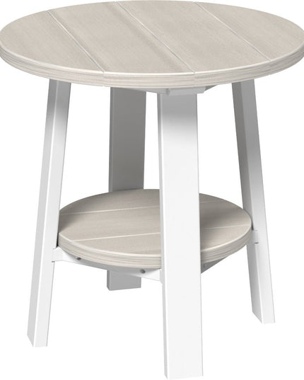 LuxCraft Deluxe End Table featured in birch and white