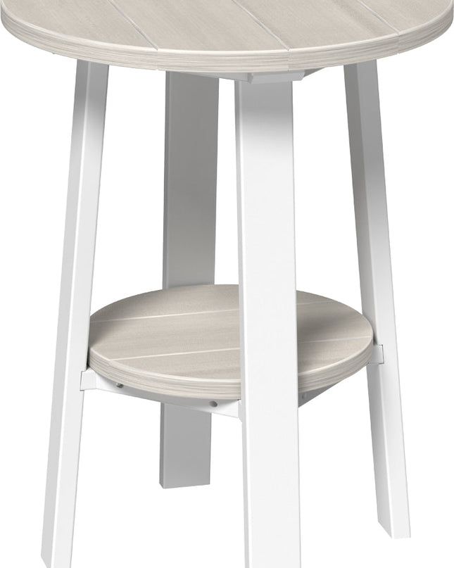 LuxCraft Poly Deluxe End Table (Birch & White) 28 Inch