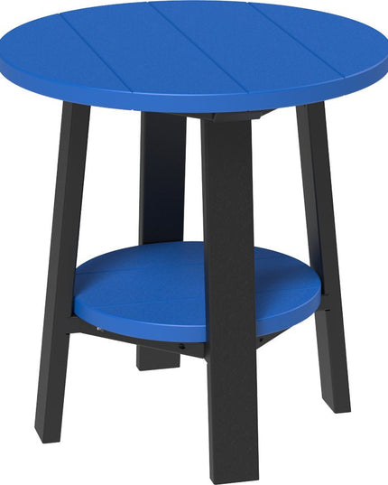 LuxCraft Deluxe End Table featured in blue and black
