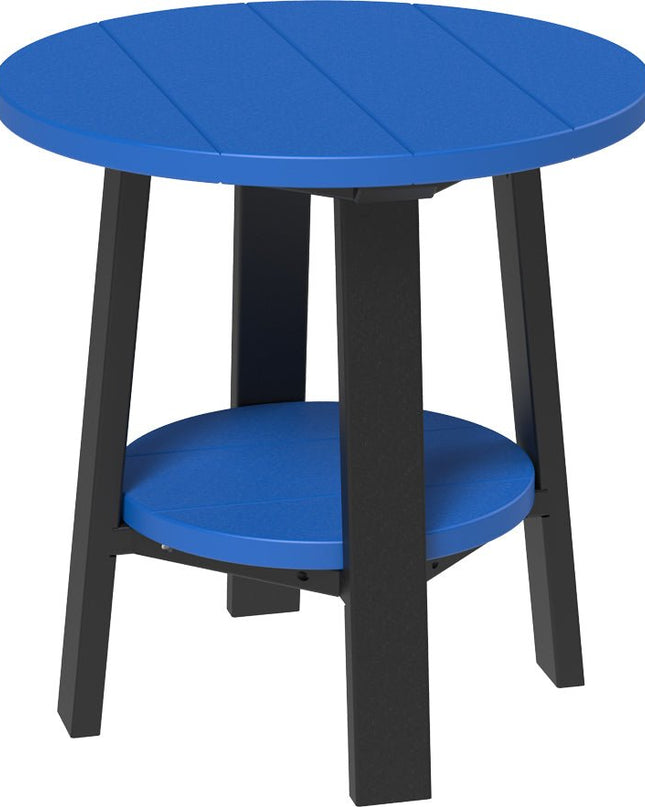 LuxCraft Deluxe End Table featured in blue and black