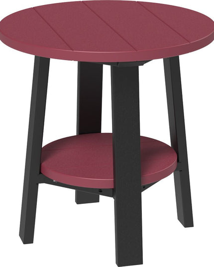 LuxCraft Deluxe End Table featured in cherrywood and black