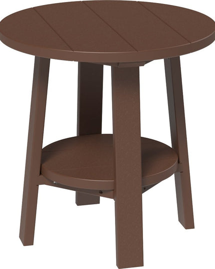 LuxCraft Deluxe End Table featured in chestnut brown