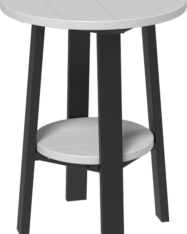 LuxCraft Poly Deluxe End Table (Dove Gray & Black)